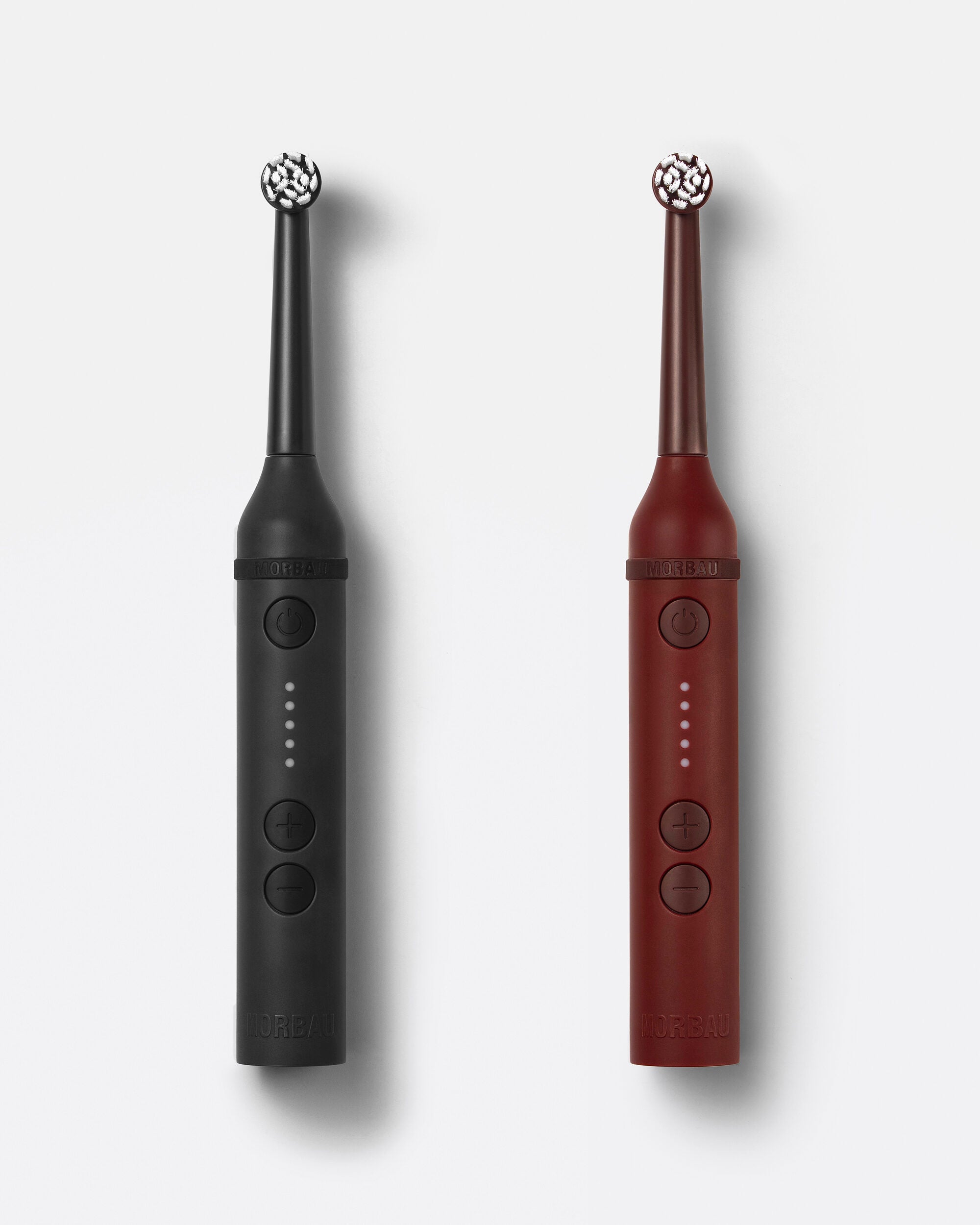Brush 001 - Graphite Grey & Amber Red